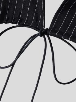 Mens Hollow Striped Drawstring Lapel Crop Tops -Incerun Shop 00cd6e9b f481 4415 9cd4 9b6517d272d0