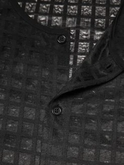 Mens Casual Mesh Check Long-sleeved Shirts -Incerun Shop 0117a68f 2bef 48fa a715 0260570bd38d