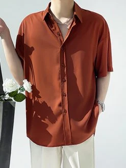 Mens Wrinkle Free Button Down Shirt -Incerun Shop 023bf5c4 c34c 421e 86f6 68ea60f59a93