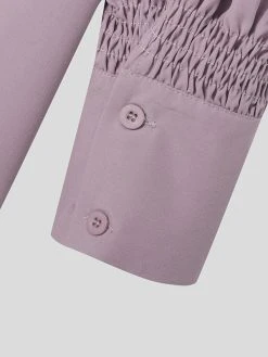 Mens Shirred Puff Sleeve Shirt -Incerun Shop 02838a00 33cd 4214 b8e9 cc7ad2a53134