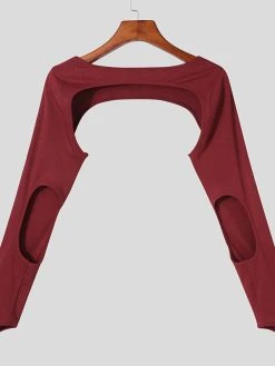 Mens Sexy Two-piece Crop Top T-shirt 22 Mens Sexy Two-piece Crop Top T-shirt -Incerun Shop 034f9a81 9404 4079 a45b 8bb3e2285f4b