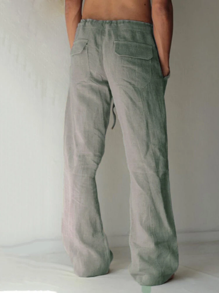 Men's Cotton Linen Casual Loose Pants 8 Men's Cotton Linen Casual Loose Pants - Image 6