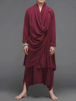 Men Retro Loose Cotton Linen Yoga Suit 12 Men Retro Loose Cotton Linen Yoga Suit -Incerun Shop 04ed1a85 747f 4f21 a964 6e14d94a8b5f