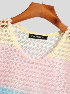 Mens Mesh Fishnet See Through Color Block Tank 15 Mens Mesh Fishnet See Through Color Block Tank -Incerun Shop 074a533e 2dba 4543 876e ed6c931d8ac2