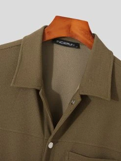 Mens Knit Textured Lapel Snap Button Sleeveless Vest 17 Mens Knit Textured Lapel Snap Button Sleeveless Vest -Incerun Shop 0779c95e cb68 4c91 8608 400b6a686950