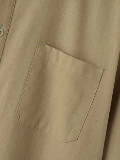 Mens Solid Half Button 100%Cotton 3/4 Sleeve Henley Shirt -Incerun Shop 09b776b8 124f 4cca ba60 396534cd8040