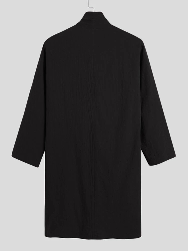 Men Retro Loose Cotton Linen Yoga Suit 8 Men Retro Loose Cotton Linen Yoga Suit - Image 6