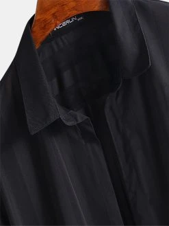 Mens Sexy See-Through Striped Mesh Night Club Party Short Sleeve Shirt -Incerun Shop 0be65d09 7af4 4112 b78b 609f505a887e