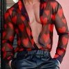 Mens Heart Print See Through Long Sleeve Shirt 2 Mens Heart Print See Through Long Sleeve Shirt -Incerun Shop 0daa20a9 cdde 40a2 aeaf 1167398ee9d8