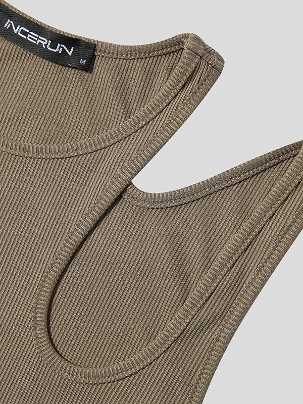 Mens Sexy Cutout Shoulder Sleeveless Vest 13 Mens Sexy Cutout Shoulder Sleeveless Vest - Image 11