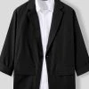 Mens Solid Color Three-quarter Sleeve Blazer 1 Mens Solid Color Three-quarter Sleeve Blazer -Incerun Shop 0e01b392 a401 4807 8963 dfcbb9f57afc