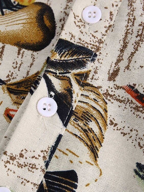 Mens Floral Print Short Sleeve Beach Shirts 9 Mens Floral Print Short Sleeve Beach Shirts - Image 7