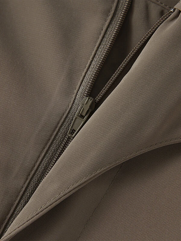 Mens Solid Pleated Snap Button Waist Casual Pants 11 Mens Solid Pleated Snap Button Waist Casual Pants - Image 9