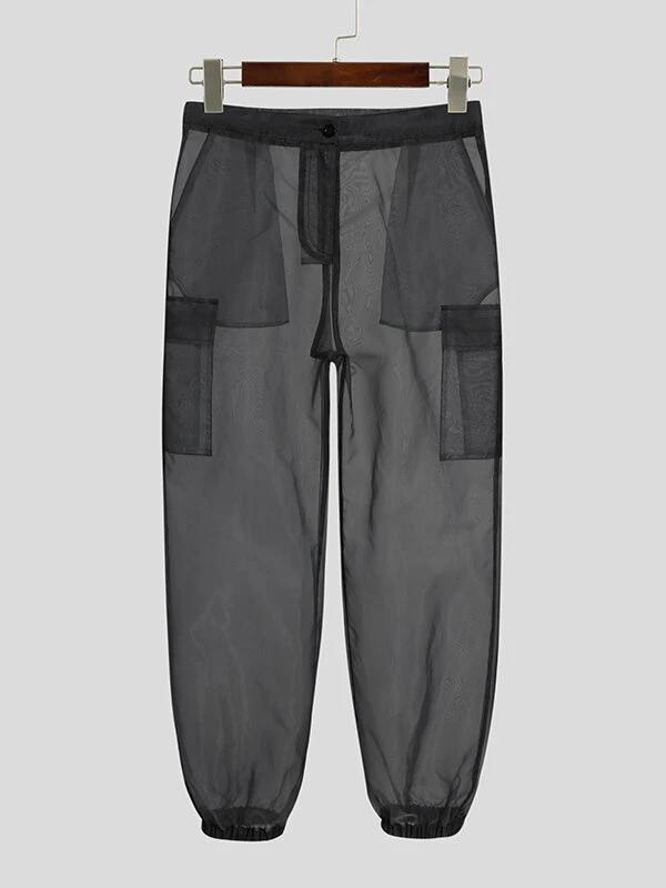 Men's Sexy See Through Mesh Pocket Pants 10 Men's Sexy See Through Mesh Pocket Pants - Image 8