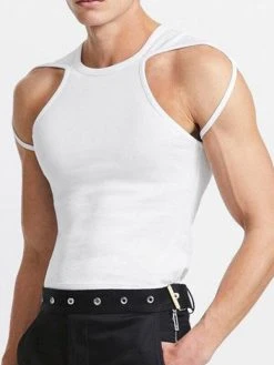 Men Sexy Shoulder Cutout Short Sleeve T-Shirt -Incerun Shop 12cd08d6 6c87 4370 8c8c fc27cf8b97d8