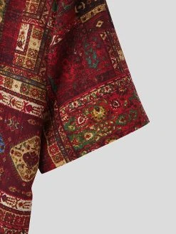 Mens Ethnic Geometric Pattern Half Button 100%Cotton Henley Shirt 14 Mens Ethnic Geometric Pattern Half Button 100%Cotton Henley Shirt -Incerun Shop 14a0561d 9386 4400 a2d0 30e97d27cb12