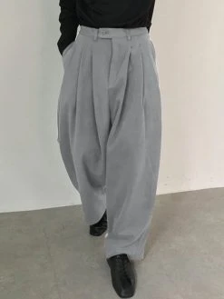 Men Casual Solid Color Wide-leg Pants 13 Men Casual Solid Color Wide-leg Pants -Incerun Shop 14dc6db9 992d 4209 b80b 13034319c4d9