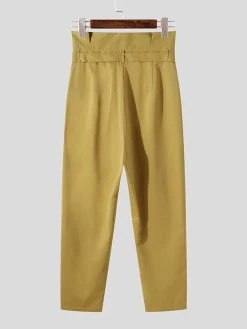 Men Casual Belt Big Pocket Pants -Incerun Shop 1546df35 0906 4a44 ac64 dc3dd3730b3e