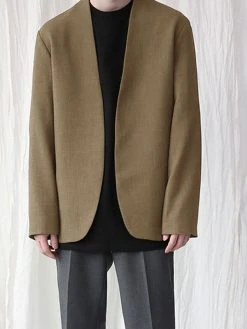 Men Collarless Loose Casual Long Sleeve Blazer -Incerun Shop 1669a8ab 5c0e 4550 a94d 990526bd06d8