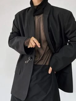 Men High-neck See-through Mesh T-Shirt 12 Men High-neck See-through Mesh T-Shirt -Incerun Shop 16f64aa4 800b 4003 af83 5bf962408c03