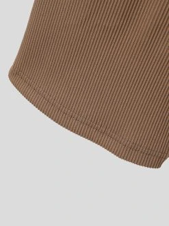 Mens Pleated Round Neck T-shirt Shorts Set -Incerun Shop 17c30771 6e6f 413f abc2 b09979e41844