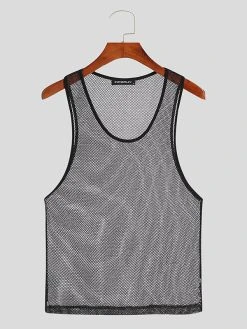 Men Mesh See Through Sleeveless Vest 16 Men Mesh See Through Sleeveless Vest -Incerun Shop 17c4133c 9e0a 4602 91ac 5a51dbd37123