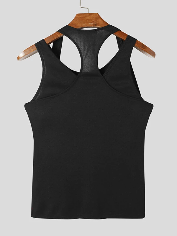 Mens Solid Color Casual Skinny Sleeveless Tank 8 Mens Solid Color Casual Skinny Sleeveless Tank - Image 6