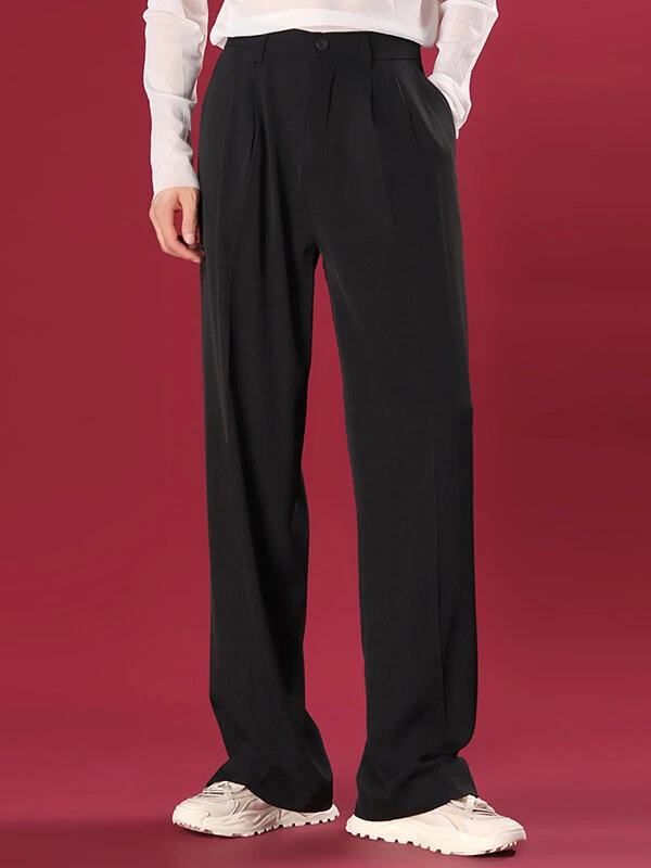 Mens Casual Retro Straight Loose Pants 4 Mens Casual Retro Straight Loose Pants - Image 2