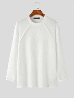 Mens Japan Solid Long Sleeve T-shirt 13 Mens Japan Solid Long Sleeve T-shirt -Incerun Shop 19b48e03 5694 4071 a434 0488baba932d