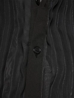 Mens Casual Tie See-through Pleated Shirts -Incerun Shop 1a8a86be a506 43f4 82e3 14edc89e96f2