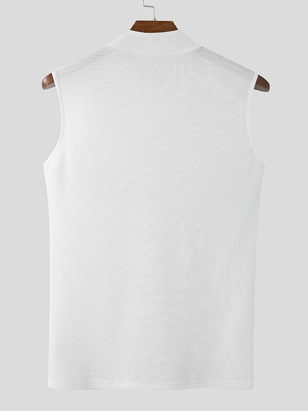 Men Turtleneck Knitted Textured Vest 14 Men Turtleneck Knitted Textured Vest - Image 12