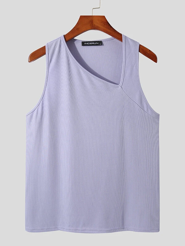 Men Knitted Pit Strip Cutout Bevel Collar Vest 6 Men Knitted Pit Strip Cutout Bevel Collar Vest - Image 4