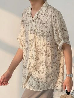 Mens Loose Print Short Sleeve Shirt -Incerun Shop 1db354fb 3698 4002 b248 fecf0e474006