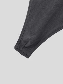 Mens Sexy Notch Neck Half Sleeve Bodysuit -Incerun Shop 1e1284a7 0bd4 4cd3 8aeb 662b85dd43d2