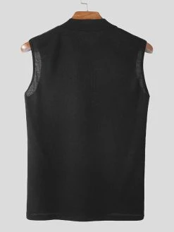Men Turtleneck Knitted Textured Vest 22 Men Turtleneck Knitted Textured Vest -Incerun Shop 1e6a32ea d848 4824 8041 647ff5d8fd63