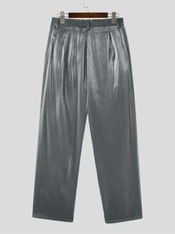 Mens High Shine Casual Straight Pants 15 Mens High Shine Casual Straight Pants -Incerun Shop 1f84a23c c138 43e8 b3e7 c57680b0e4cb