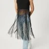 Mens Fringe Hem Crop Vest