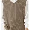 Mens Loose Round Neck Sleeveless Sweater Vest 2 Mens Loose Round Neck Sleeveless Sweater Vest -Incerun Shop 209ecac1 e0cb 4928 bb73 1b68fae6abe8