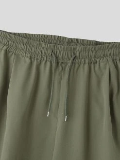Mens Solid Pocket Drawstring Waist Casual Pants 17 Mens Solid Pocket Drawstring Waist Casual Pants -Incerun Shop 20a155be ed54 40e3 bf99 602a5e1a8c3c