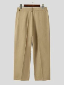 Mens Solid Pleated Casual Loose Straight Pants 14 Mens Solid Pleated Casual Loose Straight Pants -Incerun Shop 25cbb30f 6a77 410b b477 8727a950a871