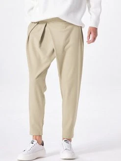 Mens Irregular Pleated Straight Harem Pants -Incerun Shop 261d7dc1 bc88 4b4d 961a c2971cd44e5f