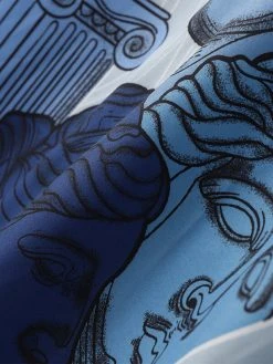 Mens Figure Statue Print Revere Collar Short Sleeve Shirt -Incerun Shop 284b022d e333 4804 8ee2 c21ee1d5e665