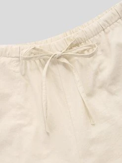 Mens 100% Cotton Chinese Style Plain Wide Leg Pants -Incerun Shop 29213e6c 1e55 4137 8235 0994b77c27b7