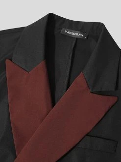 Mens Irregular Patchwork Casual Long-sleeved Blazer -Incerun Shop 29a479dd 7ad2 4b32 b1ca 4bc156c9d0d1