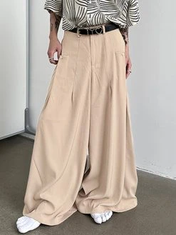Mens Solid Pleated Casual Wide Leg Pants 13 Mens Solid Pleated Casual Wide Leg Pants -Incerun Shop 2a843287 ad38 46fb 83bd 8c44a1a485a4