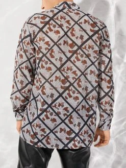 Men See Through Stained Glass Print Shirt 10 Men See Through Stained Glass Print Shirt -Incerun Shop 2b96c0c0 19b1 40a9 9cba 9512c1f8a389