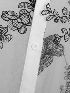 Mens Butterfly Mesh See Through Lapel Shirt -Incerun Shop 2bfa9a83 17e4 4064 b4f7 8d5e60dab84d