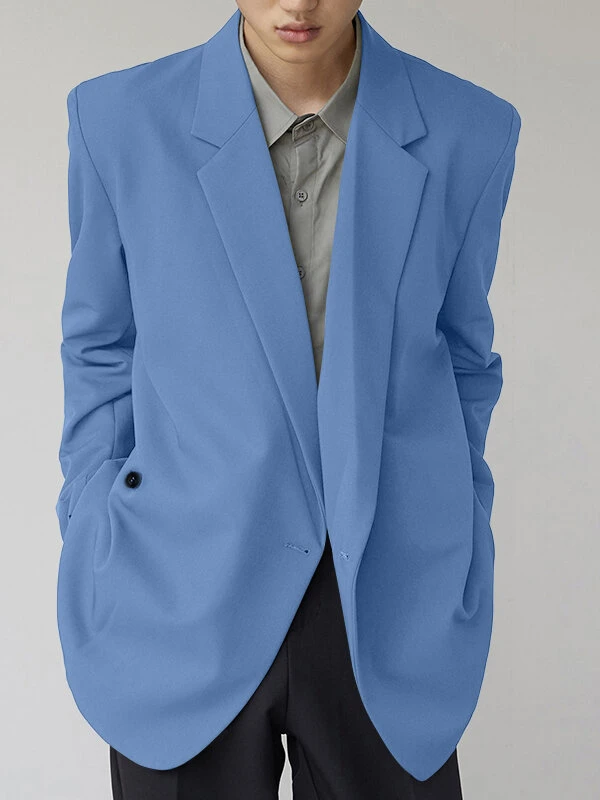 Mens Retro One Button-down Collar Blazer 4 Mens Retro One Button-down Collar Blazer - Image 2