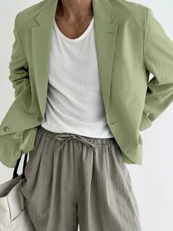 Mens Japan Solid Lapel Long Sleeve Blazer -Incerun Shop 3341cc4a 7012 4ba1 aea8 1d9826f0bccb