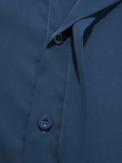 Men's Stand-up Collar Ice Silk Long-sleeved Shirts -Incerun Shop 352501bb 4fc1 4493 83a1 0f01c9ea3268